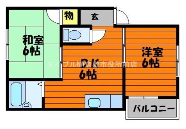 メゾン片山の物件間取画像